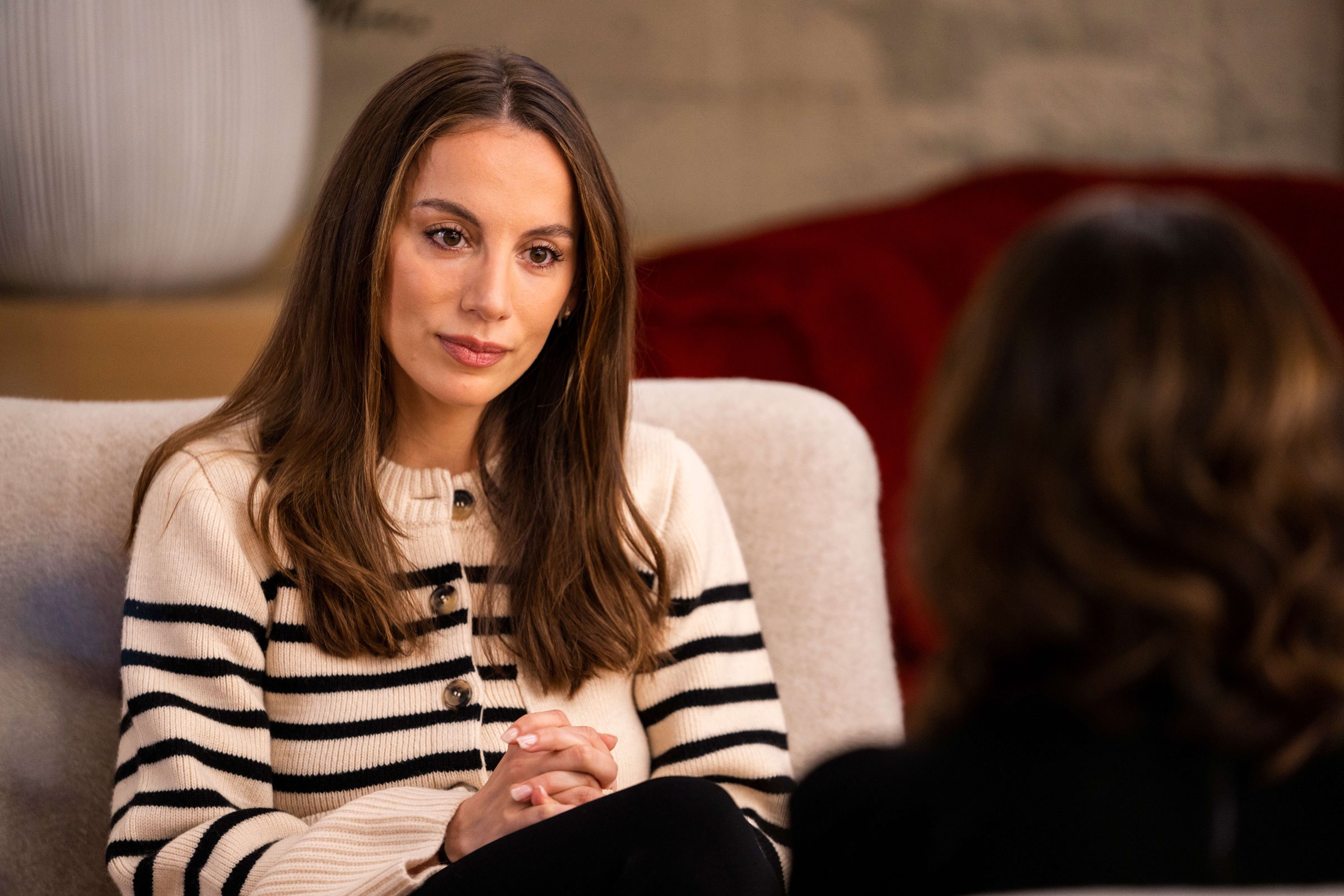 Mira Murati sitting for an interview. Credit: Wired